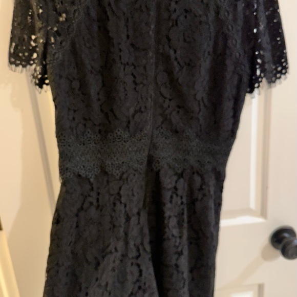 **NEW**Antonio Melanie Black Lace Wide Leg Jumpsuit. Size 8-Tags Attached - Picture 5 of 6